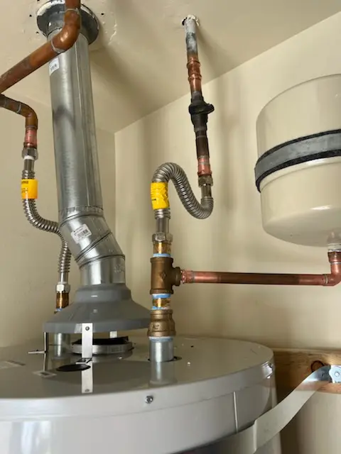 Water heater installation and plumbing repair in Bridgedale